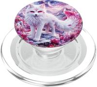 Magical Kitsune Fox Anime Spirit Illustration PopSockets PopGrip for MagSafe