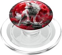 Magical Kitsune Fox Anime Spirit Illustration PopSockets PopGrip for MagSafe