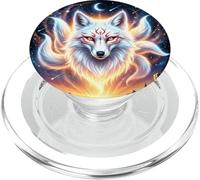 Magical Kitsune Fox Anime Spirit Illustration PopSockets PopGrip for MagSafe