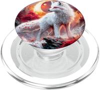 Magical Kitsune Fox Anime Spirit Illustration PopSockets PopGrip for MagSafe