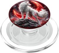 Magical Kitsune Fox Anime Spirit Illustration PopSockets PopGrip for MagSafe