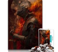 Magical Knight Jigsaw Puzzles for Adults Teenagers Jigsaws Puzzle,Help The Brain Exercise Addictive Toys to Cultivate Patience Parent-child Interaction (38x26cm)