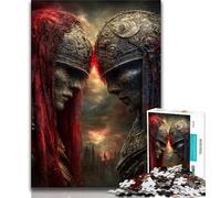 Magical Knight Jigsaw Puzzles for Adults Teenagers Jigsaws Puzzle,Toys Educational Games Stress Relieving Wall Decoration (38x26cm)
