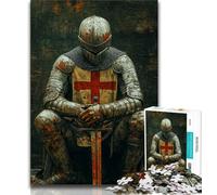 Magical Knight Jigsaw Puzzles for Teenagers,Help The Brain Exercise Addictive Toys to Cultivate Patience Suitable for Couples (38x26cm)