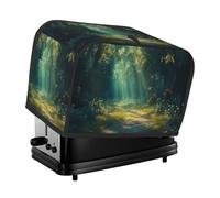Magical Light And Shadow Forest Toaster Cover 2 Slice Kitchen Small Appliance Covers With Pockets Dust And Fingerprint Protectio