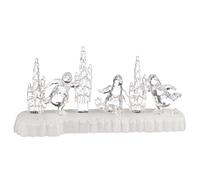 Magical Light Up Musical Penguin Scene - Features: Bulb Type: SMD, Bulb Size: 3mm, Bullb Count: 6, Lead Wire: N/A, Function: Static, Material: POLYSTYRENE, Indoor Use Only, 3 XAAA Battery Box