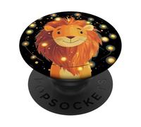 Magical Lights Costume with Lion for Fairy Lights Lovers PopSockets Adhesive PopGrip