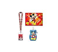 Magical Memories Collection Autograph Book 2022 and Pen, Lanyards for Kids and Mickey Water Bottle Key Ring Set, Red, One size