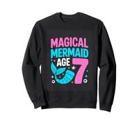 Magical Mermaid Age 7 Seventh Birthday Party Sweatshirt