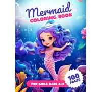 Magical Mermaid Coloring Book for Girls Ages 4-8: Adorable Mermaids, Cute Sea Creatures, and Sparkly Ocean Scenes for Kids to Color