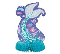 Magical Mermaid Multicolor Honeycomb Centerpiece (35cm) 1 Piece - Mesmerizing Table Decor for Parties & Events