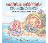 Magical Mermaids Coloring Book: Cute and Cozy Coloring Pages for Kids and Adults