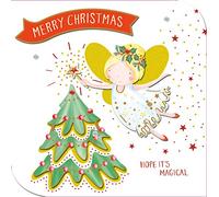 Magical Merry Christmas Embellished Christmas Card Talking Pictures Cards