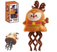 Magical Mini Dancing Ghost, Christmas - Creative Twisting Clockwork Slide, Dance and Swinging 3D Clockwork Ghosts Toy, for Halloween&Christmas, Birthday Gifts (D)