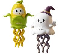Magical Mini Dancing Ghost, Christmas - Creative Twisting Clockwork Slide, Dance and Swinging 3D Clockwork Ghosts Toy, for Halloween&Christmas, Birthday Gifts (A+C)