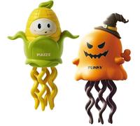 Magical Mini Dancing Ghost, Christmas - Creative Twisting Clockwork Slide, Dance and Swinging 3D Clockwork Ghosts Toy, for Halloween&Christmas, Birthday Gifts (A+B)