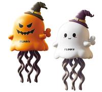 Magical Mini Dancing Ghost, Christmas - Creative Twisting Clockwork Slide, Dance and Swinging 3D Clockwork Ghosts Toy, for Halloween&Christmas, Birthday Gifts (B+C)