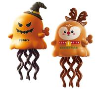 Magical Mini Dancing Ghost, Christmas - Creative Twisting Clockwork Slide, Dance and Swinging 3D Clockwork Ghosts Toy, for Halloween&Christmas, Birthday Gifts (B+D)