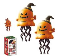 Magical Mini Dancing Ghost for Christmas, 3D Creative Twisting Clockwork Slide for Halloween, Interactive Crawling Octopus Wind-Up Toy, Magical Mini Ghost Gifts for Halloween Christmas 2PCS (C)