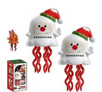 Magical Mini Dancing Ghost for Christmas, 3D Creative Twisting Clockwork Slide for Halloween, Interactive Crawling Octopus Wind-Up Toy, Magical Mini Ghost Gifts for Halloween Christmas 2PCS (A)