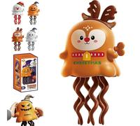 Magical Mini Dancing Ghost for Christmas, Creative Twisting Clockwork Slide for Halloween, Wind-Up Swing Dancer Toy, Creative Fun Toys for Holiday Decorations, Birthdays, Parties (Style B)
