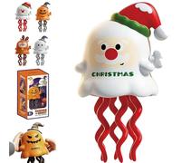 Magical Mini Dancing Ghost for Christmas, Creative Twisting Clockwork Slide for Halloween, Wind-Up Swing Dancer Toy, Creative Fun Toys for Holiday Decorations, Birthdays, Parties (Style C)