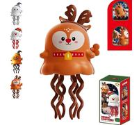 Magical Mini Dancing Ghost for Christmas, Creative Twisting Clockwork Slide, Wind-Up Toy for Halloween, Christmas, Birthday, Kids & Adults (Elk)