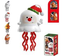 Magical Mini Dancing Ghost for Christmas, Creative Twisting Clockwork Slide, Wind-Up Toy for Halloween, Christmas, Birthday, Kids & Adults (Santa)