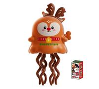 Magical Mini Dancing Ghost for Christmas, Wind-Up Swing Dancer Toy, Cute Ghost Santa Reindeer Wind-Up Toy Gift, Halloween & Christmas Party Decoration (Ghost) (C)