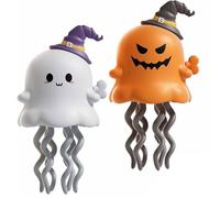 Magical Mini Dancing Ghost for Christmas, Wind Up Toys, Dancing Crawling Funny Ghost, Interactive Mini Dancing Ghost Halloween & Christmas Fun Toy Gift (D 2PCS)