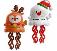 Magical Mini Dancing Ghost for Christmas, Wind Up Toys, Dancing Crawling Funny Ghost, Interactive Mini Dancing Ghost Halloween & Christmas Fun Toy Gift (C 2PCS)
