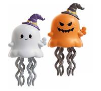Magical Mini Dancing Ghost for Halloween Christmas, Wind-up Twist Ghost Christmas Interesting Toys, Dancing Crawling Funny Ghosts, Clockwork Sliding Creative Toy Gifts for Kids 4+ (Ghost+Pumpkin)