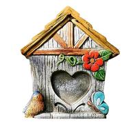 Magical miniature fairy doors made from yellow boxwood add charm to your garden or fairy land scene