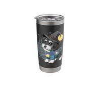Magical Miniature Schnauzer in a Wizard Outfit Stainless Steel Insulated Tumbler