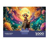 Magical Monkeys 1000Pieces JigsawPuzzleHamster Reading KidsforAdult Challenging LargePiecePuzzles Age12+byth Challenging The Impossible Difficult Game Uncover The Puzzle 70x50cm/1000pcs