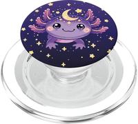 Magical Moon Star Purple Axolotl PopSockets PopGrip for MagSafe