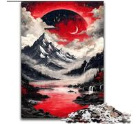 Magical Mount Fuji 1000 Piece Jigsaw Puzzles, Stress Reliever Staycation Kill Time with Matching Poster And Trivia Sheet (26x38cm)