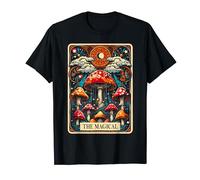 Magical Mushroom Tarot Card Enchanted Forest T-Shirt