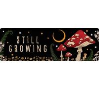 Magical Mushrooms Still Growing Slim Tin Sign