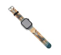 Magical Mythology Goat God Birds Silicone Watch Strap Compatible with IWatch Adjustable Sports Band Unisex 38mm/40mm
