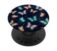 Magical Night Butterflies Celestial Space Design PopSockets Adhesive PopGrip
