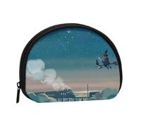 Magical Nights Print Women's Mini Coin Purse Wallet Zipper Pouch for Daily Use and Gifts 1PCS