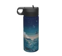 Magical Nights Printing Travel 18oz Sports Insulated Kettle Water Bottle Stainless Steel Kettle Portable Cup