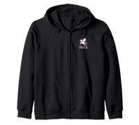 Magical Nora Unicorn Girl First Name Design Zip Hoodie