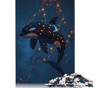 Magical Orca Whale Killer Puzzle for Adults And Teenagers 1000 Pieces Paper Puzzles for Teenagers Gifts Brain Teaser Game 38x26cm/1000pcs
