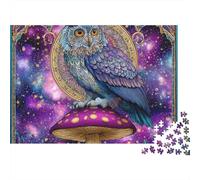 Magical Owl-Fantasy Art Style 1,000 Piece Plastic 3D Puzzle for The Whole Family Durable Interlocking Thick Pieces Family Activity 38x26cm/1000pcs