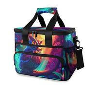 Magical Owl Forest Sunshine Cooler Bag Thermal Insulated Picnic Lunch Bag Box Large Cool Bag for Beach Picnic Camping Travel Men Women