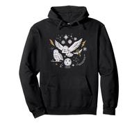 Magical Owls and Enchanted Symbols Pullover Hoodie
