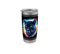 Magical Panther in Strong Water Colors Stainless Steel Insulated Tumbler