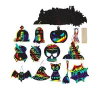 Magical Paper Pack for Classroom Projects 48 Safe Craft Sheets with Holiday Bookmarks Safe Scratch Cards